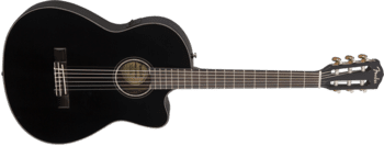 Fender CN-140SCE Nylon Thinline Spansk guitar Black