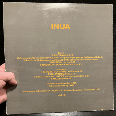 Inua VINYL (1987), 2nd hand