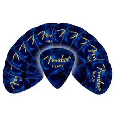 Fender Celluloid Plektre 351 Shape EXTRA HEAVY (12 Pack)
