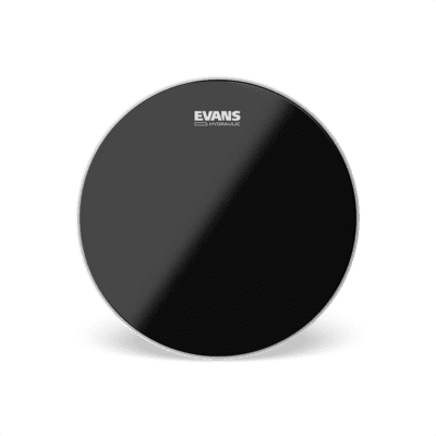 Evans 14" coated black tam skind