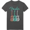 Fender Grey guitar T-shirt