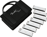 Fender Blues Deluxe Harmonica Sæt af 7 - D, G, E, F, C, Bb & A